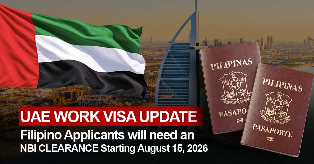 Filipino Applicants will need an NBI Clearance Starting August 15 2026